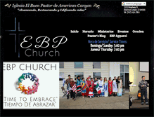 Tablet Screenshot of iglesia-elbuenpastor.org